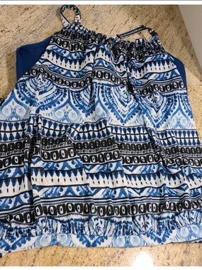 Cacique Swim Plus Size 22 Blouson Tankini & Sz 24 Swim Skirt 2 Piece Southwest